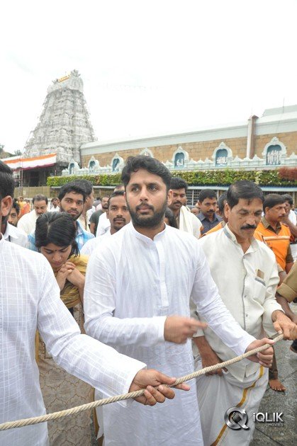 Lie-Movie-Team-At-Tirumala